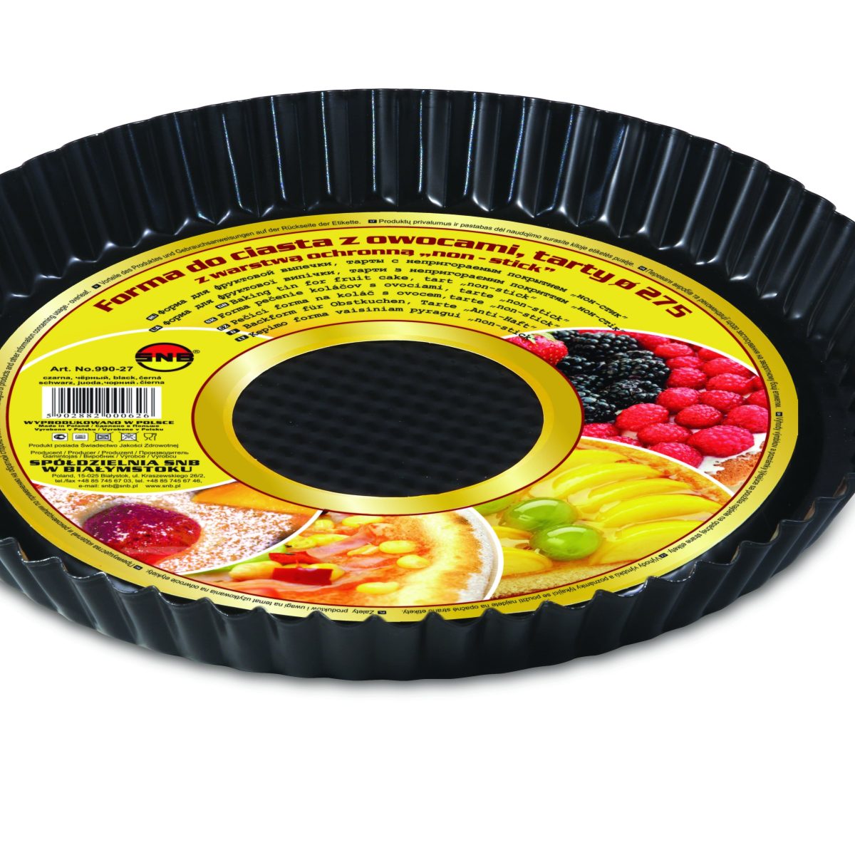 Forma do pizzy Ø 275 mm „non-stick” czarna