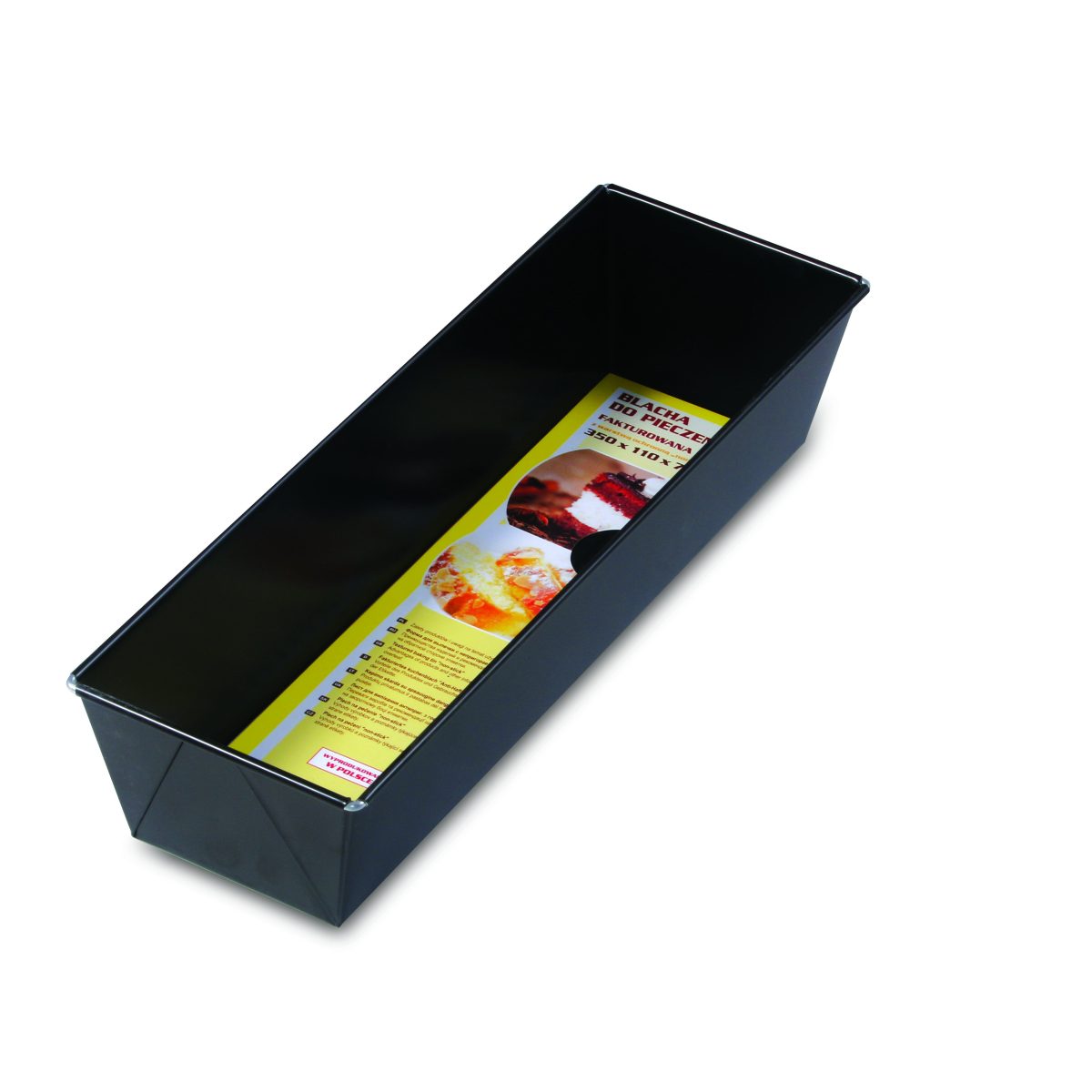 Blacha fakturowana „non-stick” 350x110x75 mm czarna