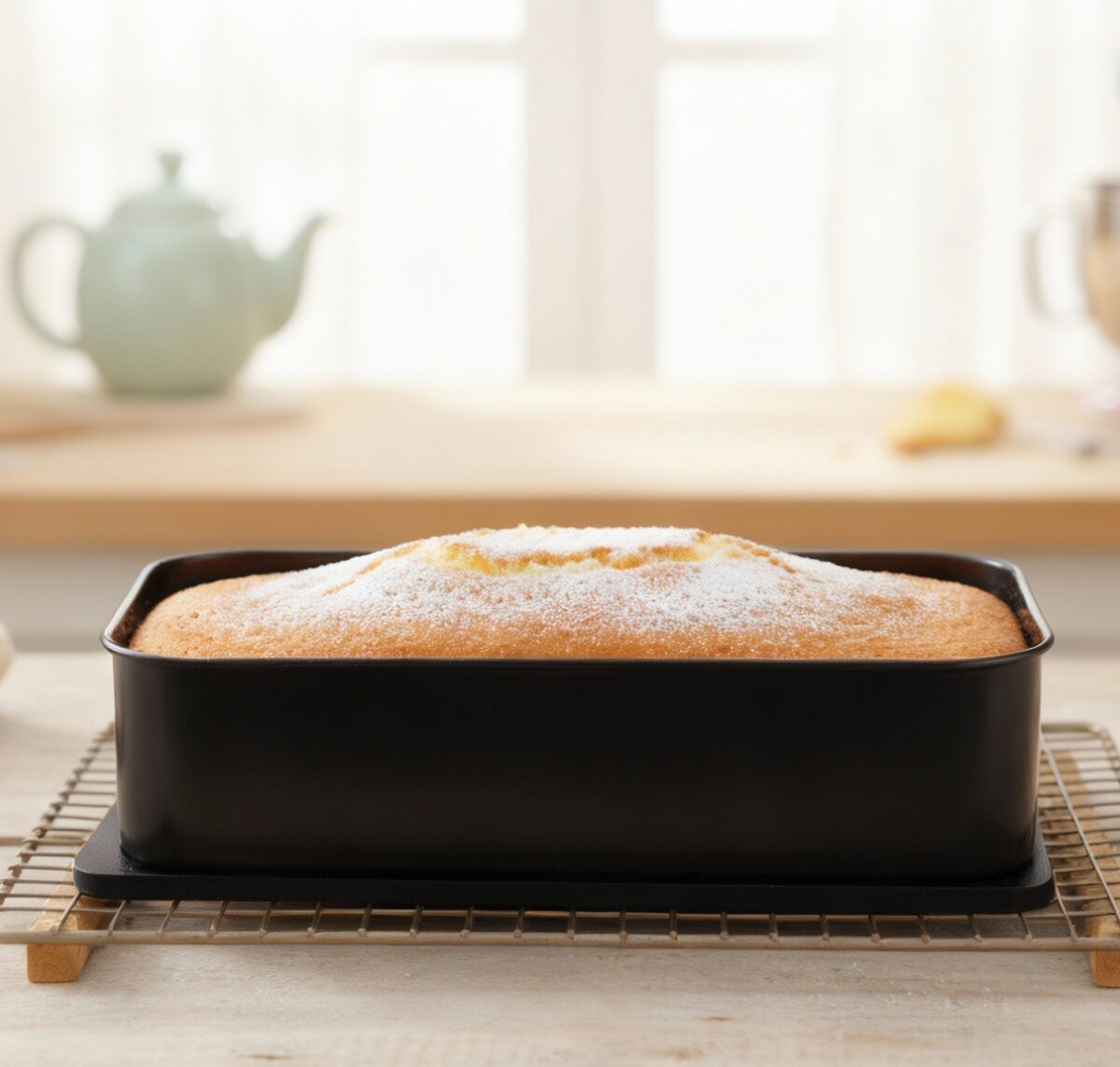 Tortownica kwadratowa „non-stick” 240 mm czarna