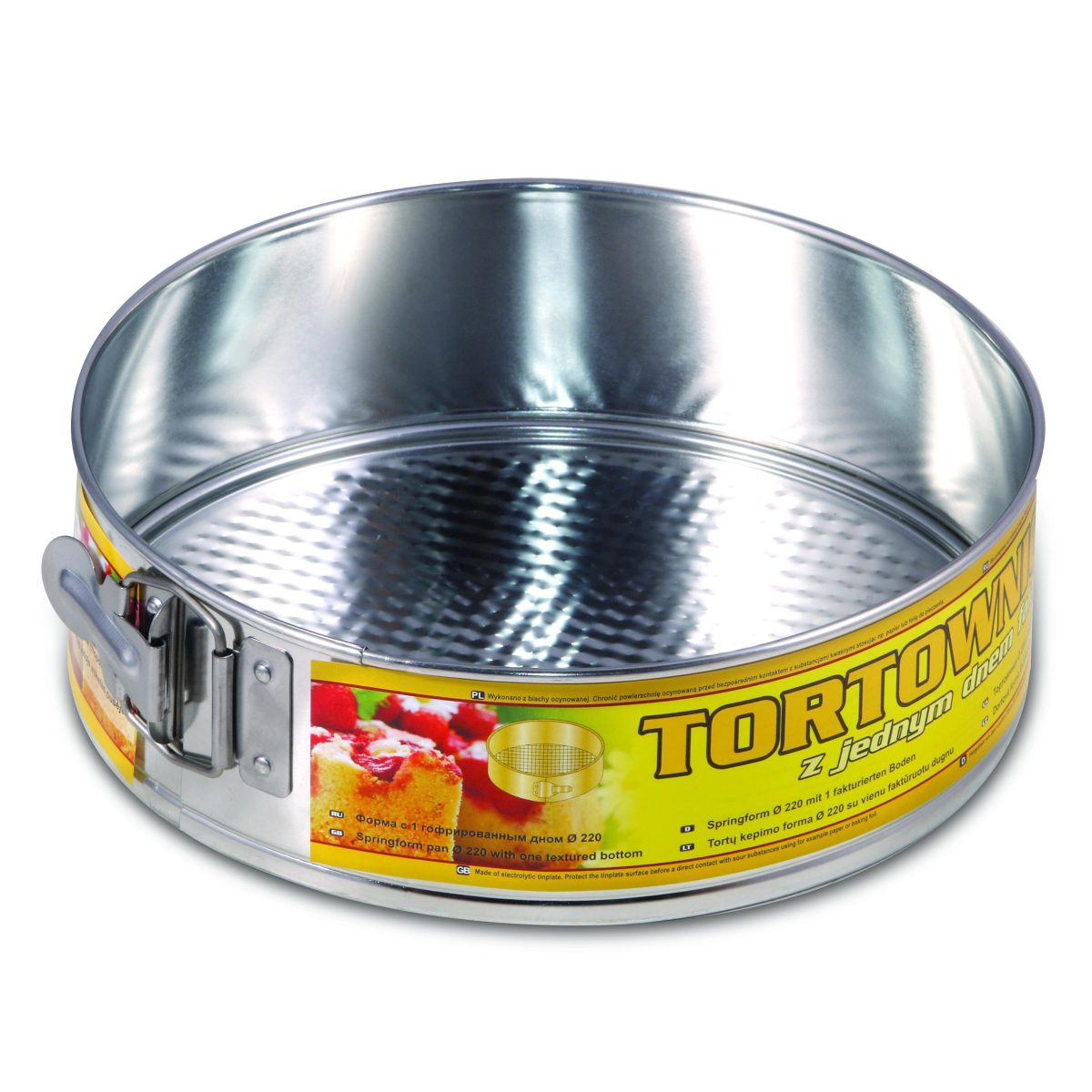 Tortownica z dnem fakturowanym