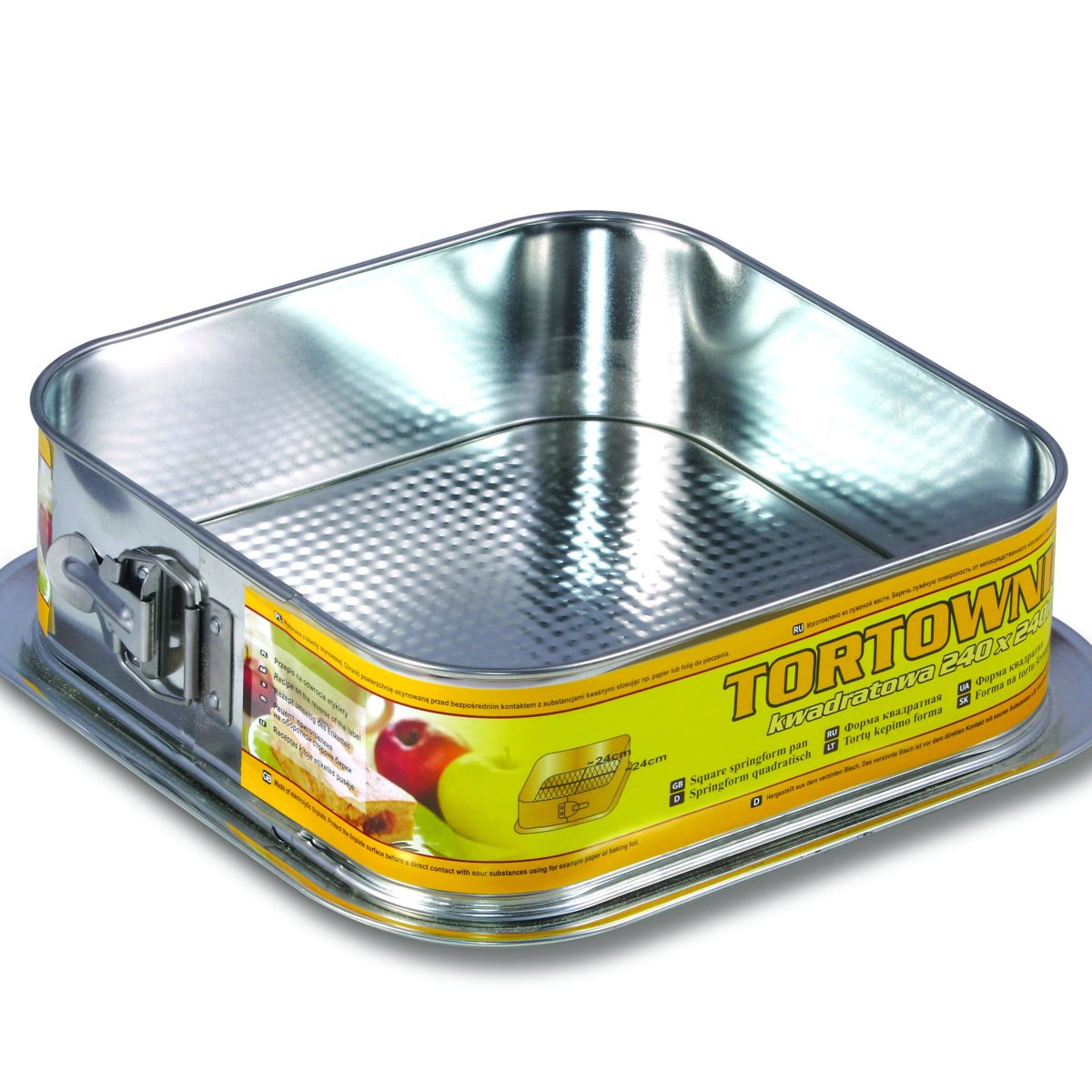 Tortownica kwadratowa 240x240 mm