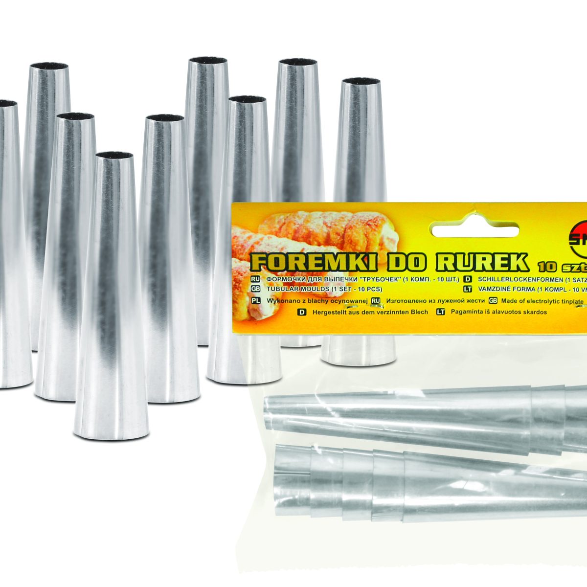 Foremki do rurek z kremem