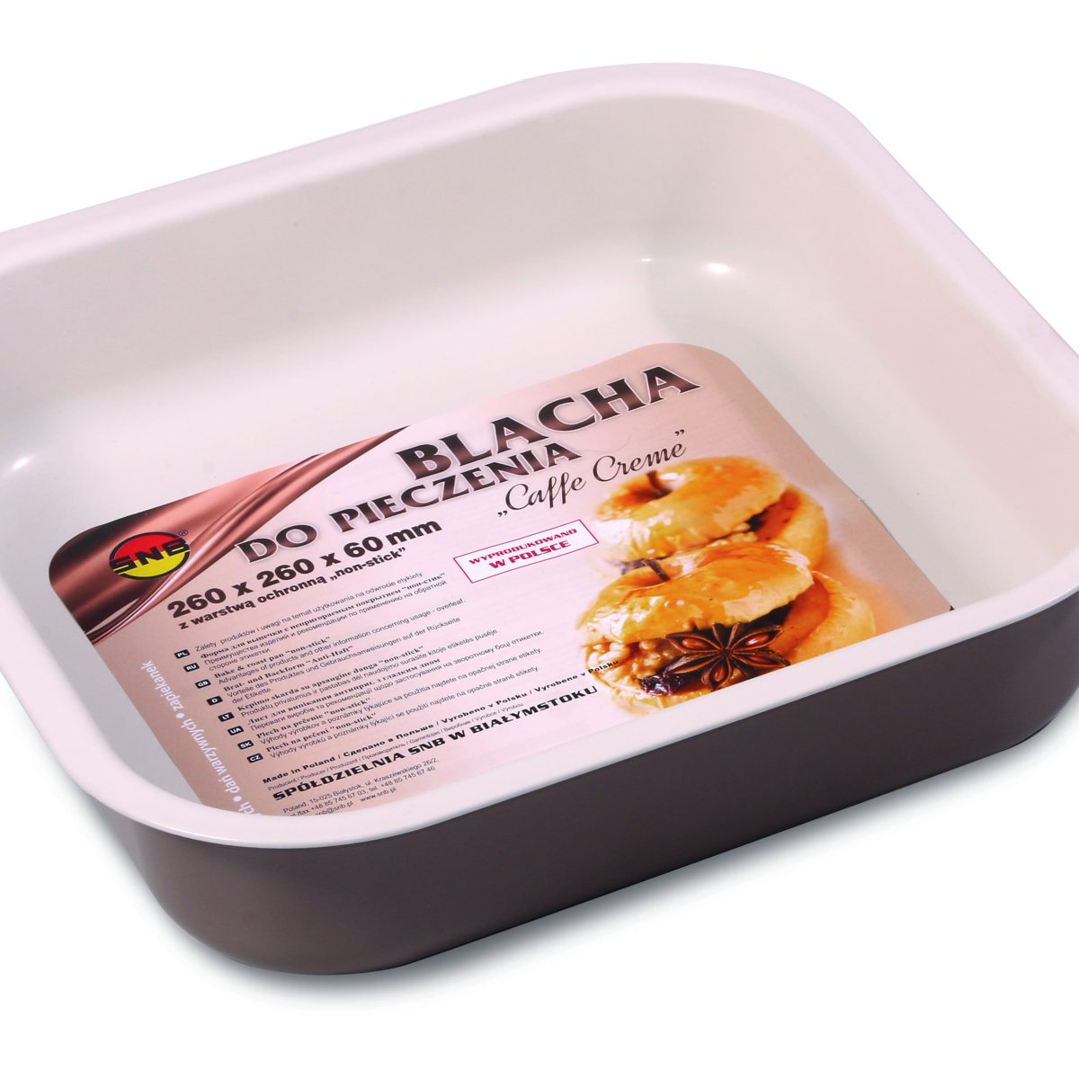 Blacha do pieczenia 260×260 mm „non-stick” „caffe creme”