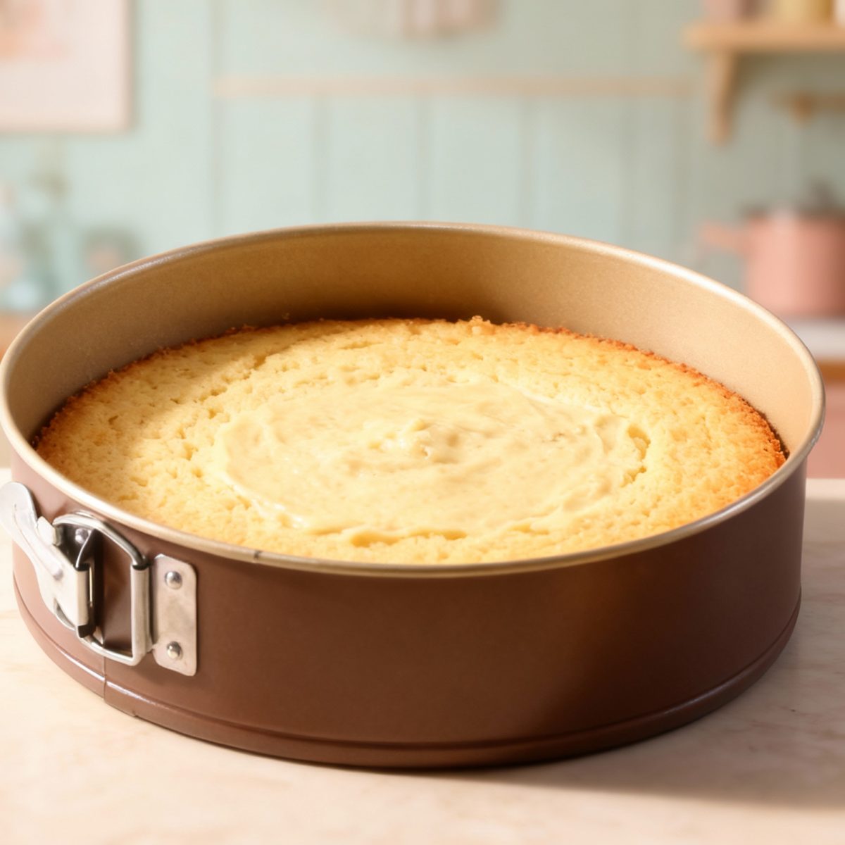 Tortownica z warstwą ochronną „non-stick” Ø 220 mm I dno fakturowane „czekoladowa”