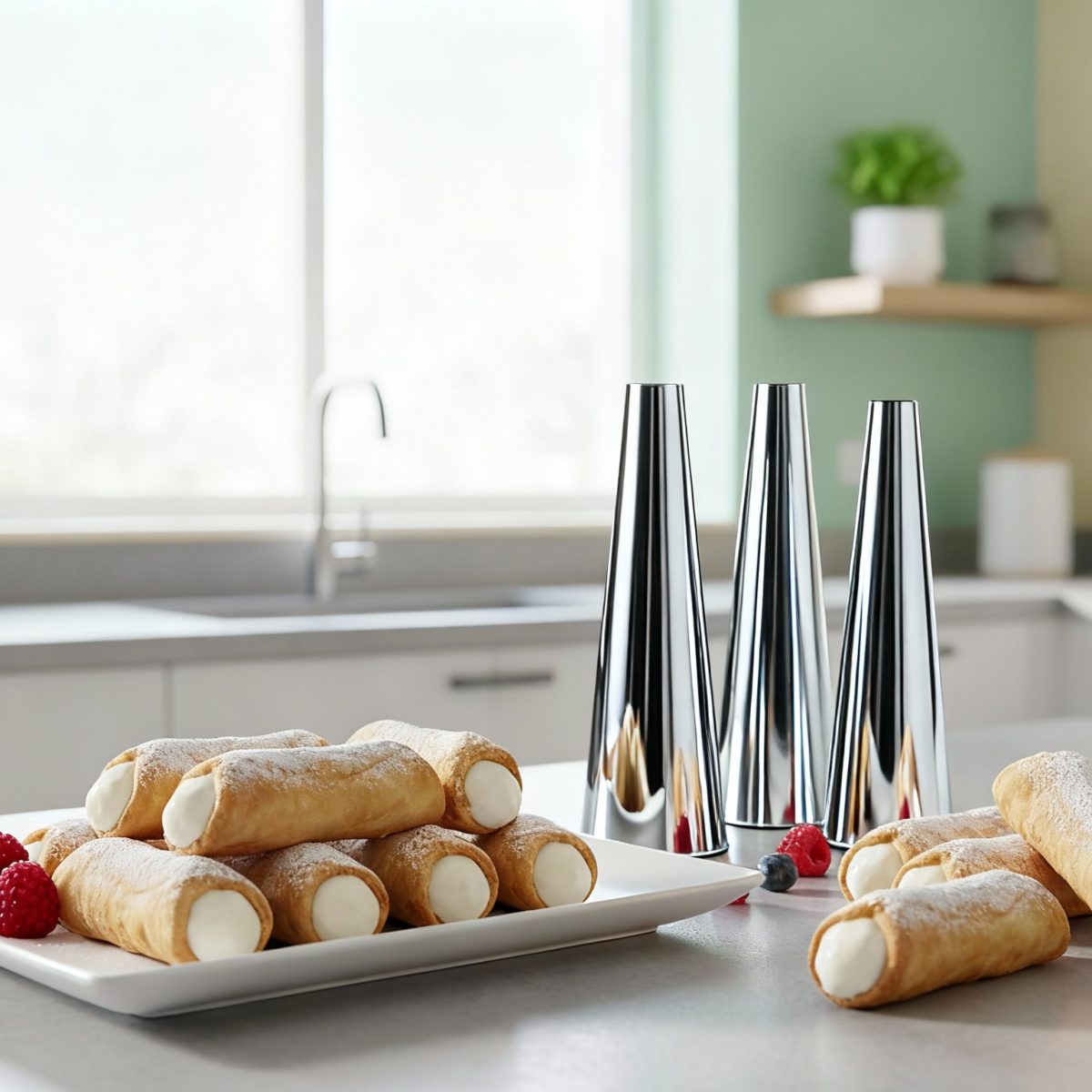 Foremki do rurek z kremem